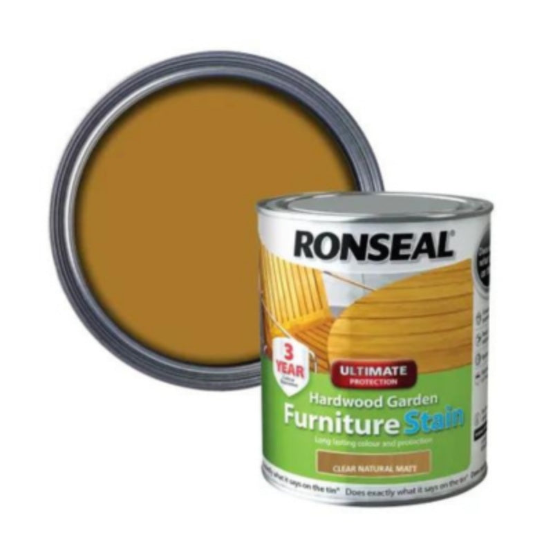 Ronseal Ultimate Protection Hardwood Garden Furniture Stain - All Colours