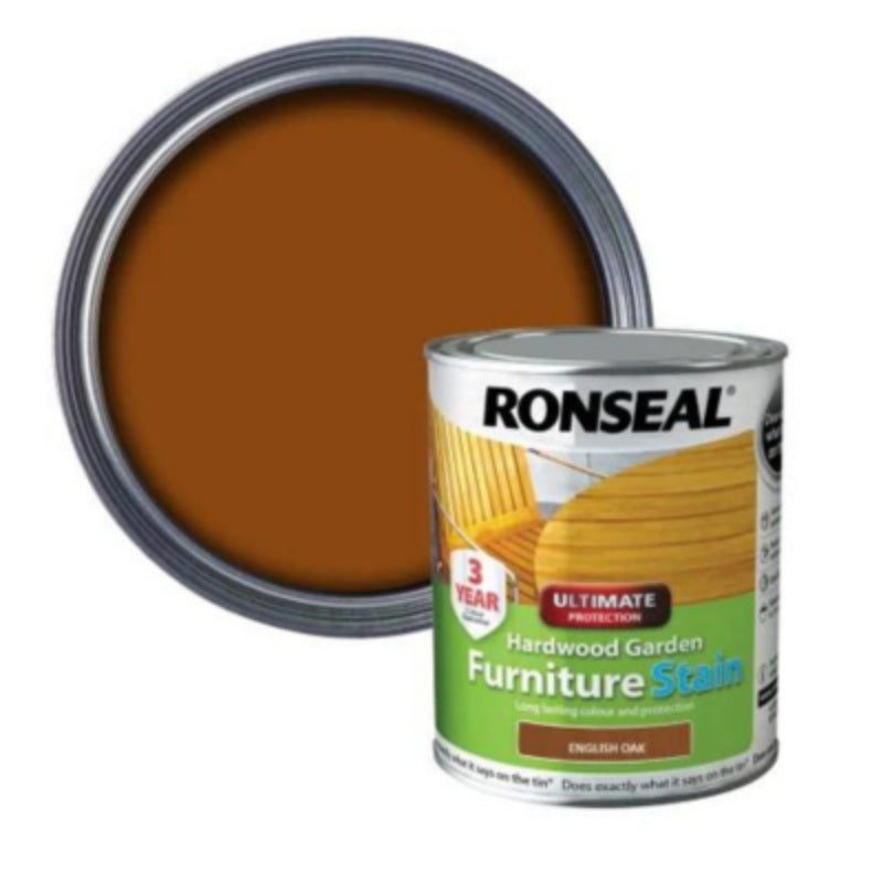 Ronseal Ultimate Protection Hardwood Garden Furniture Stain - All Colours