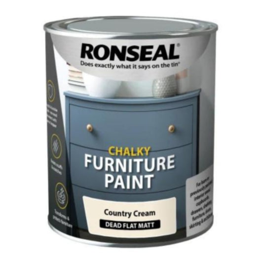 Ronseal Chalky Furniture Paint 750ml - All Colours