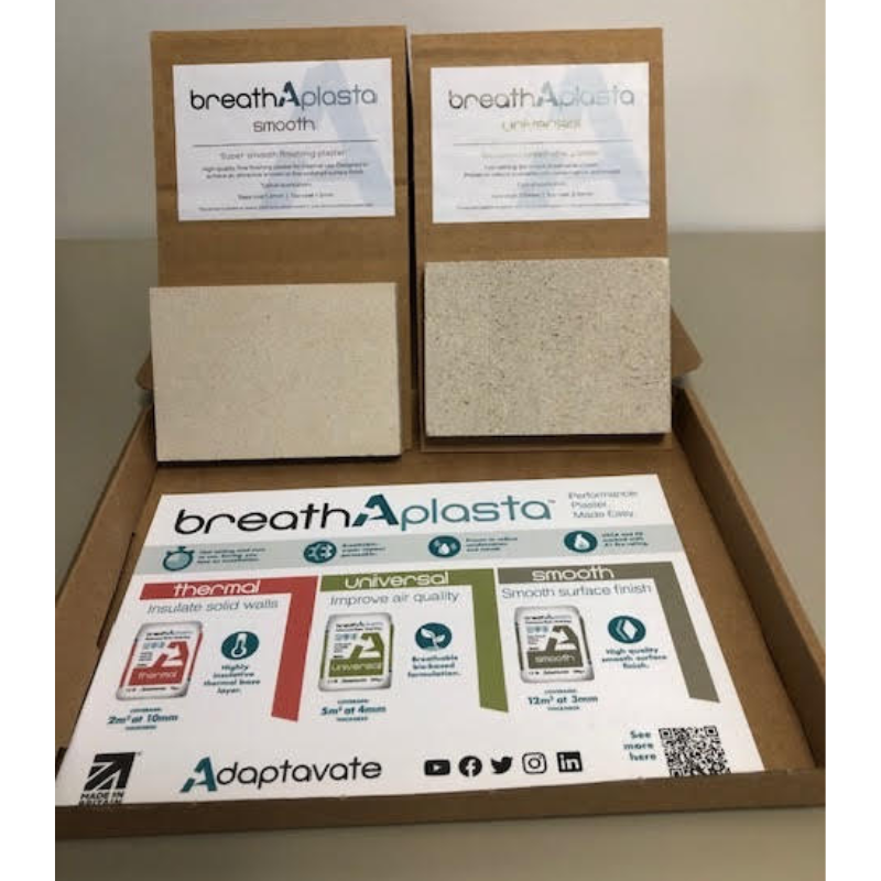 Adaptavate Breathaplasta Smooth Finishing Plaster Sample Box