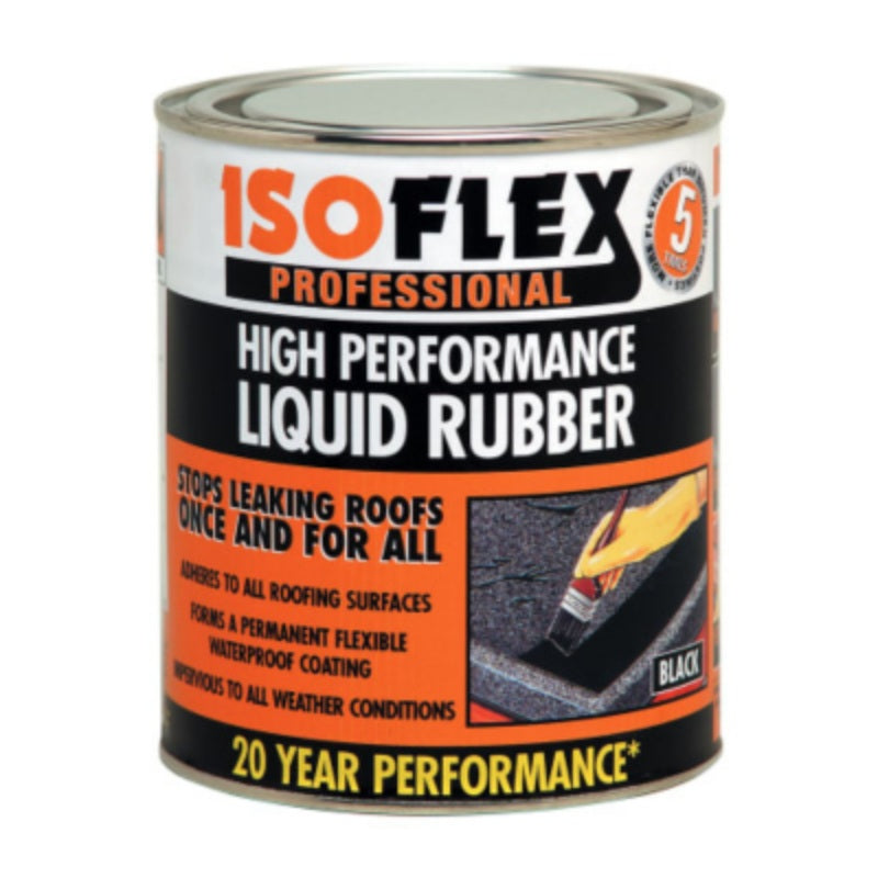 Ronseal Isoflex Liquid Rubber Black - All Sizes