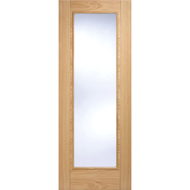 LPD Vancouver Oak 1 Lite Glazed Internal Door 78in x 27in x 35mm (1981 x 686mm)