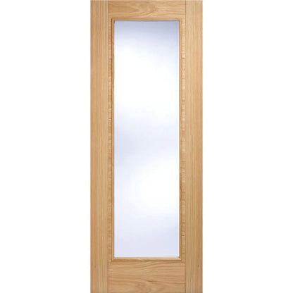 LPD Vancouver Oak 1 Lite Glazed Internal Door 78in x 27in x 35mm (1981 x 686mm)