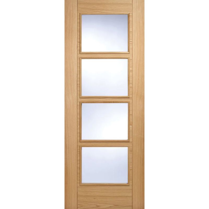 
LPD Vancouver Oak 4 Lite Glazed Internal Door 78in x 24in x 35mm (1981 x 610mm)
