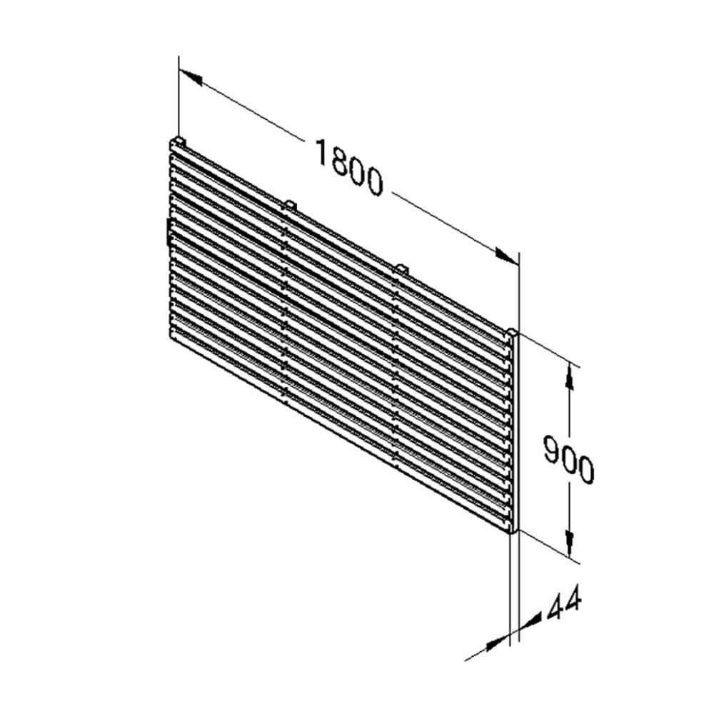 Forest Garden 1.8m x 0.9m Pressure Treated Contemporary Slatted Fence Panel