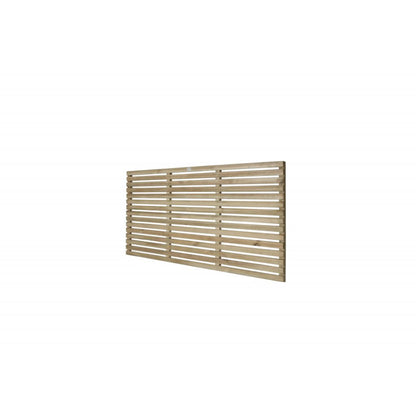 Forest Garden 1.8m x 0.9m Pressure Treated Contemporary Slatted Fence Panel