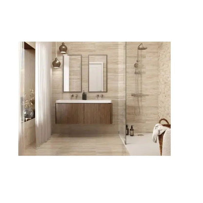 Verona Sand Porcelain Gloss Wall & Floor Tile 600mm x 300mm (6 Per Box)