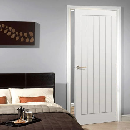 LPD 5 Panel White Vertical Internal Door 78in x 27in x 35mm (1981 x 686mm)