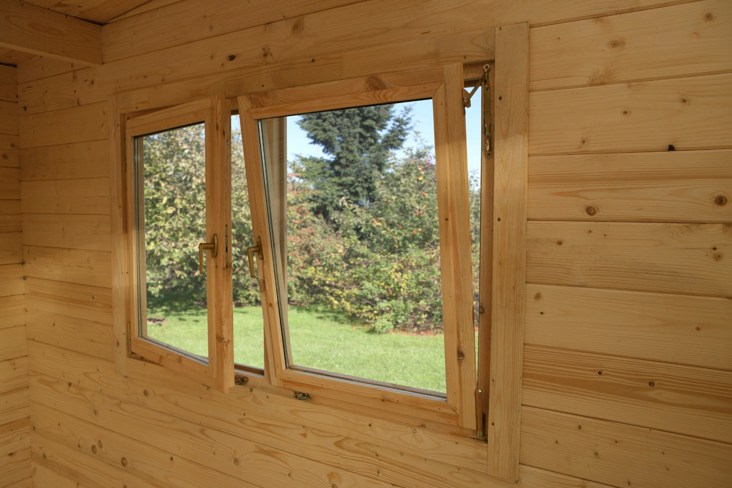 Forest Melbury Log Cabin Pent Roof, Double Glazed 24kg Polyester Felt, plus Underlay  - 4.0m x 3.0m - VMEL34D43P2UHDIN