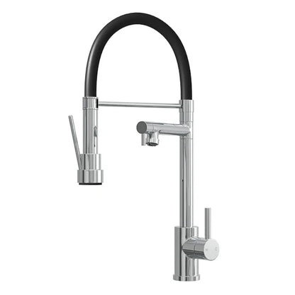 Ellsi Kitchen Sink Mixer w/ Smooth Rubber Hose and Flexi Spray - All Finishes