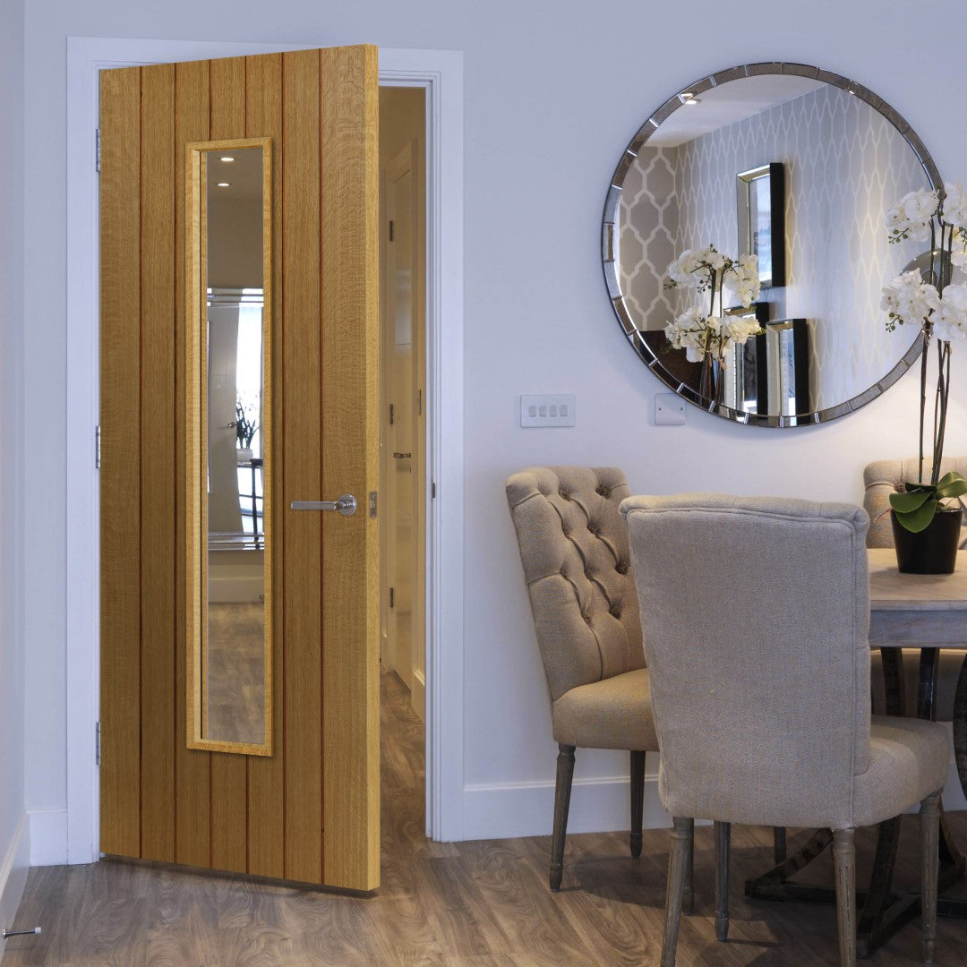 Image for JB Kind Cherwell Glazed Oak Cottage Internal Door