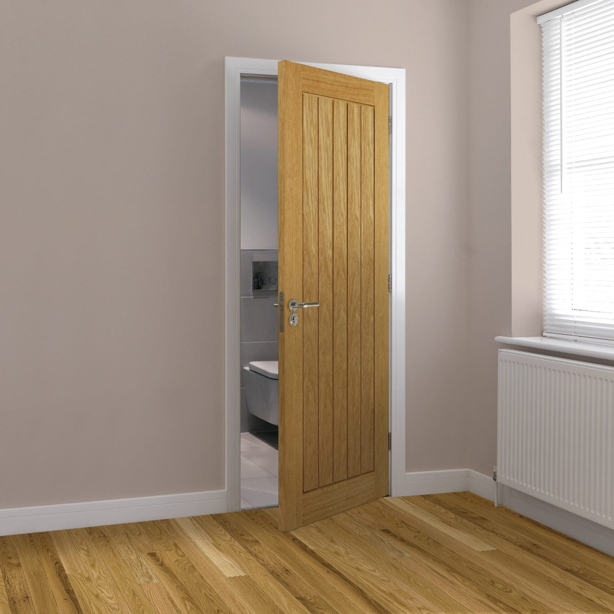 JB Kind Oak Cottage Thames Pre-Finished Internal Fire Door