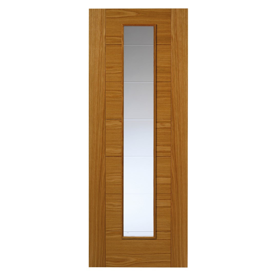 Image for JB Kind Modern Vp7-1Vcb Oak Pre-Finished Internal Door