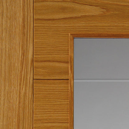 Image for JB Kind Modern Vp7-1Vcb Oak Pre-Finished Internal Door