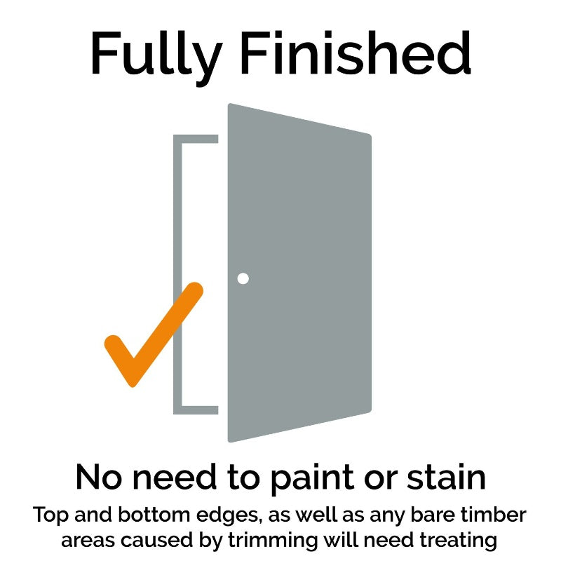 JB Kind Pintado Grey Painted Flush Internal Door-78in x 24in x 35mm (1981 x 610mm)