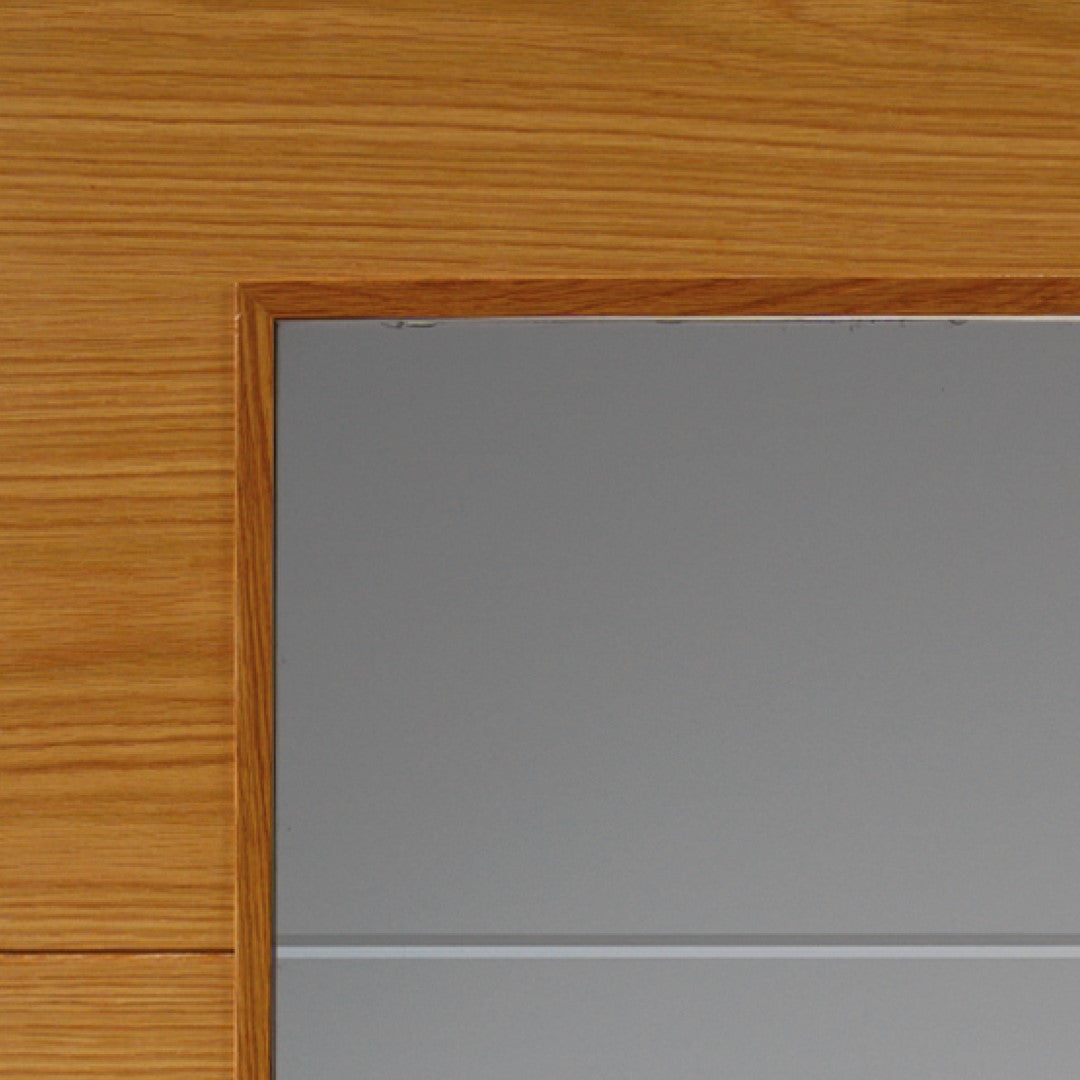 Image for JB Kind Modern Vt5-1Vb Oak Pre-Finished Internal Door