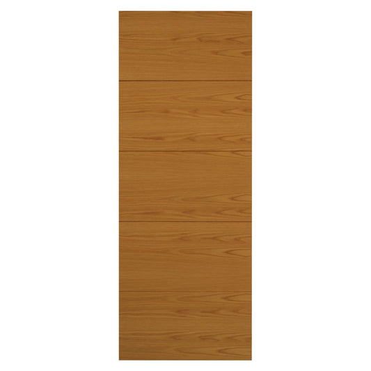 Image for JB Kind Modern Vt5 Oak Pre-Finished Internal Fire Door-1981 mm x 686 mm x 45 mm