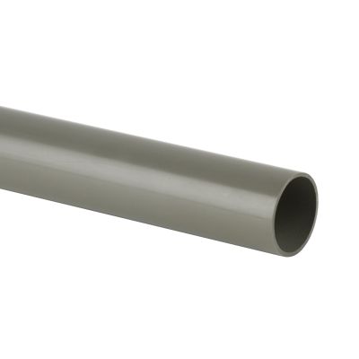 Brett Martin MuPVC Solvent Weld Waste 40mm Pipe x 3m - Grey Olive