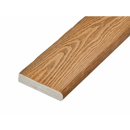 Cladco Capstock PVC-ASA Premium Woodgrain Effect Bullnose Decking Board 150mm x 32mm x 3.6m - All Colours