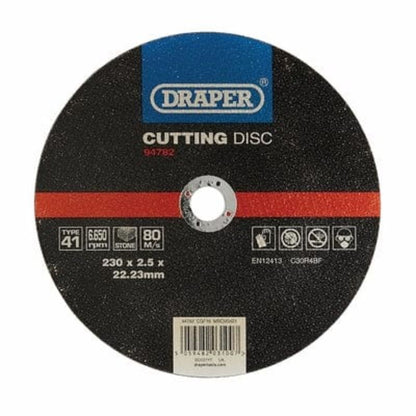 Draper Flat Stone Cutting Disc - All Sizes