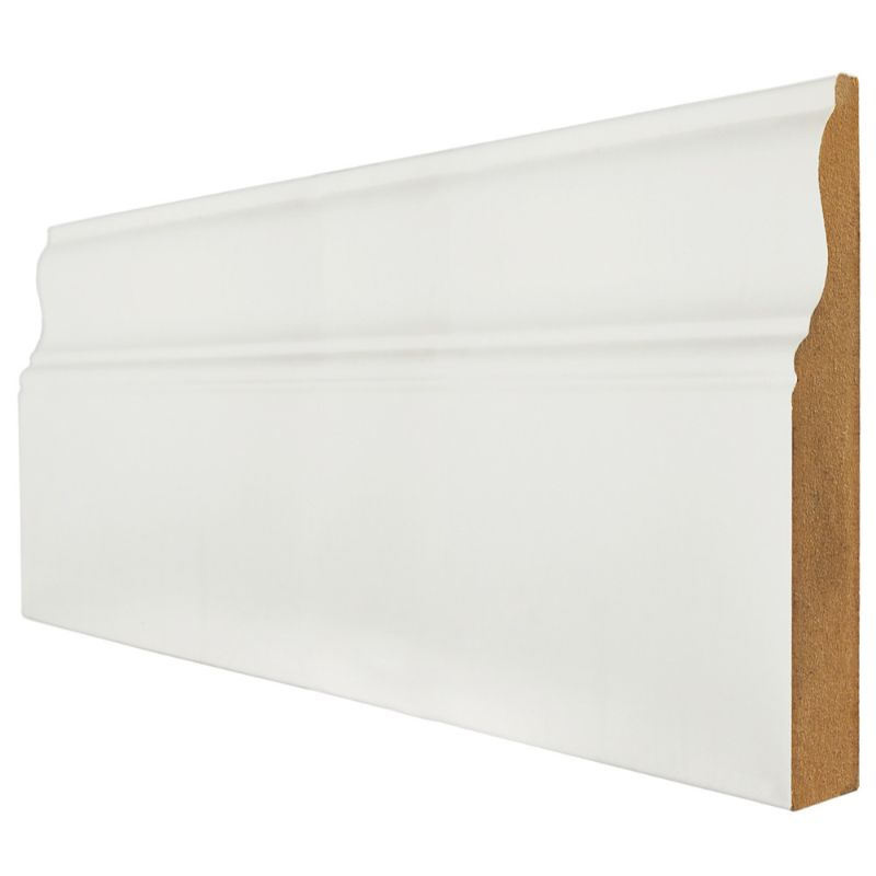 LPD White Primed Ferrol Skirting Board - 3000mm x 95mm x 18mm