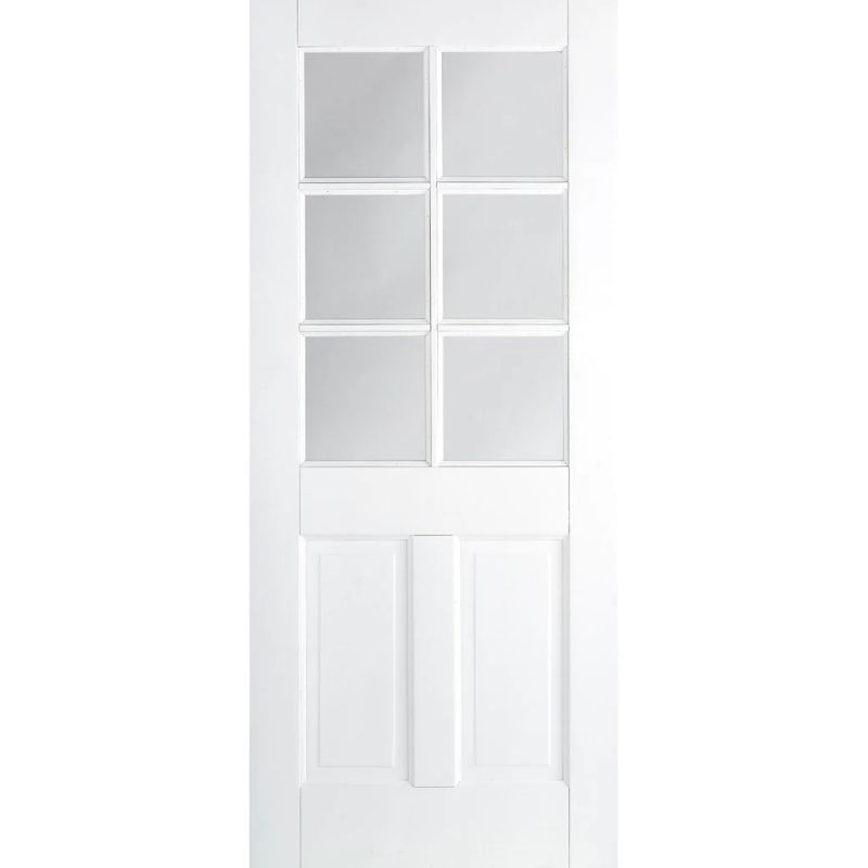 LPD Canterbury White Composite Glazed Internal Door 78in x 30in x 35mm (1981 x 762mm)