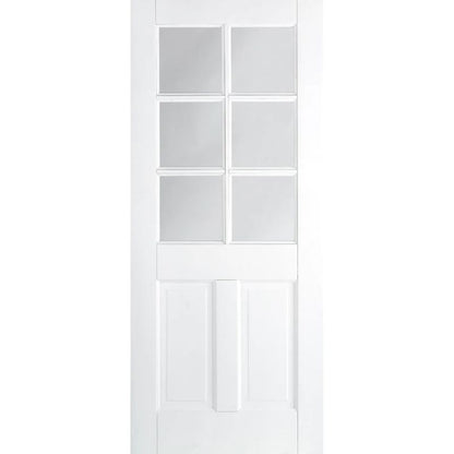 LPD Canterbury White Composite Glazed Internal Door 78in x 30in x 35mm (1981 x 762mm)