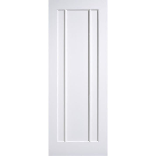 LPD Lincoln White Primed Composite 3 Panel Internal Fire Door-78in x 27in x 44mm (1981 x 686mm)