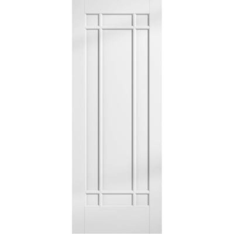 LPD Manhattan White Primed 9 Panel Interior Fire Door FD30 - 1981mm x 762mm