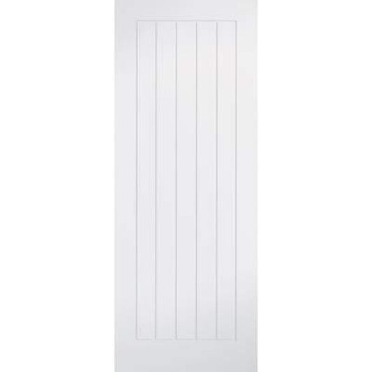 LPD Mexicano White Primed Interior Fire Door FD30 - 1981mm x 610mm