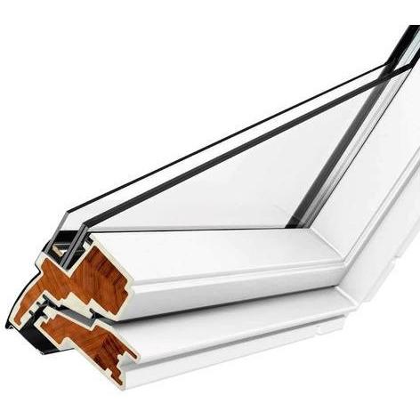 VELUX GPU FK06 007021U White Polyurethane Integra Electric Roof Window - 66 x 118cm