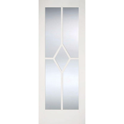 LPD Primed White Reims Glazed Internal Door - 78in x 27in x 35mm (1981 x 686mm)