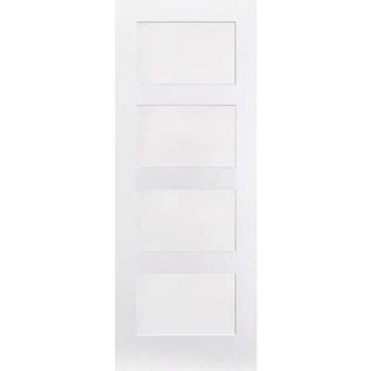 LPD Shaker White Primed 4 Panel Interior Door - 2040mm x 626mm