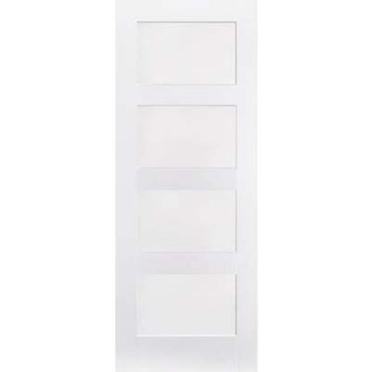 LPD Shaker White Primed 4 Panel Interior Door - 2040mm x 726mm