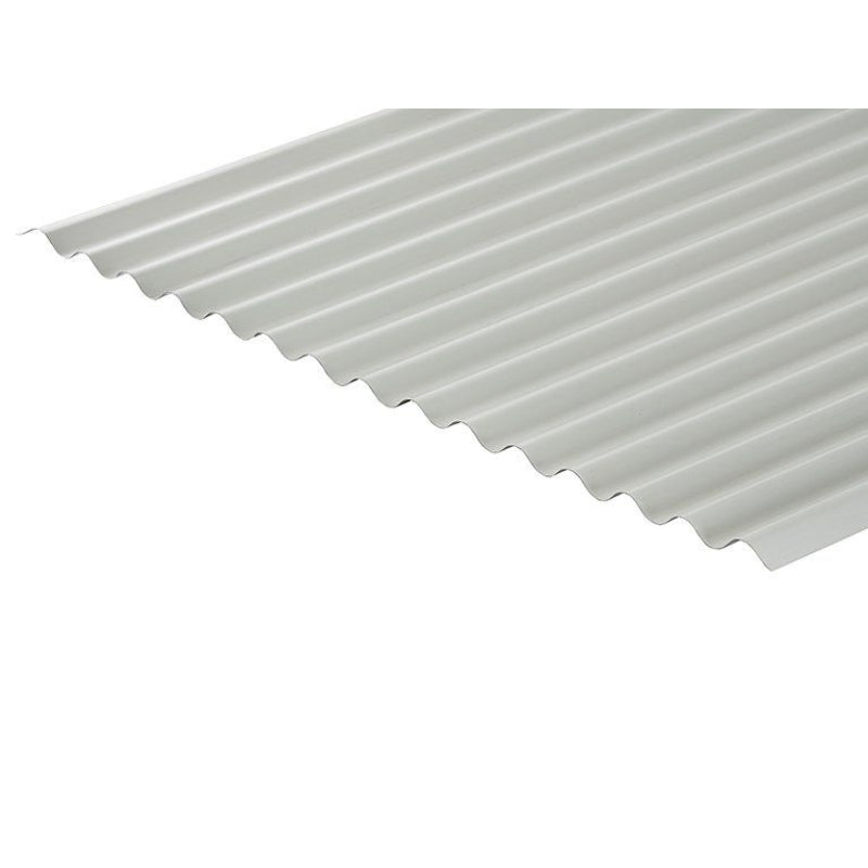 Cladco Corrugated 13/3 Profile Polyester Paint Coated 0.7mm Metal Roof Sheet White - All Sizes