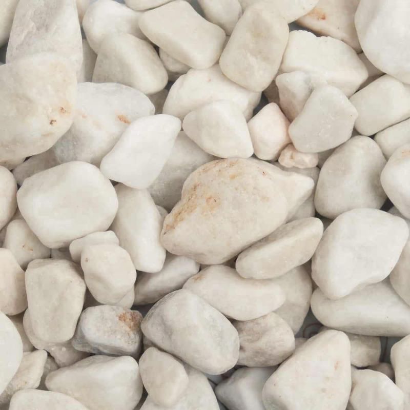 20mm - 40mm - White Pebbles - 850kg Bag