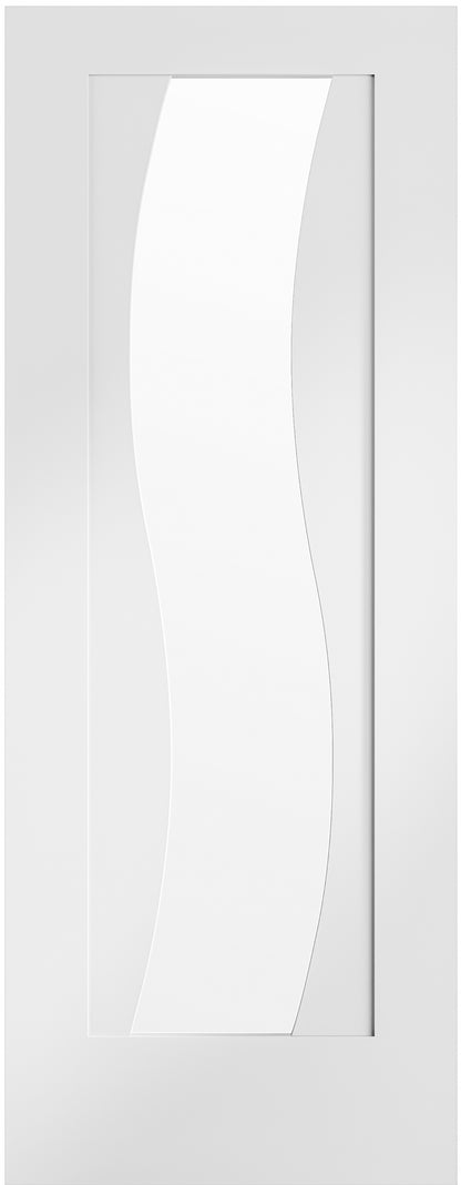 Image of XL Joinery Florence Internal White Pre-Finished Internal Door With Clear Glass