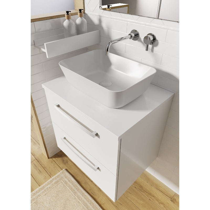 Aqua Aquatrend 460mm Countertop Rectangular Basin inc Waste - All Colours