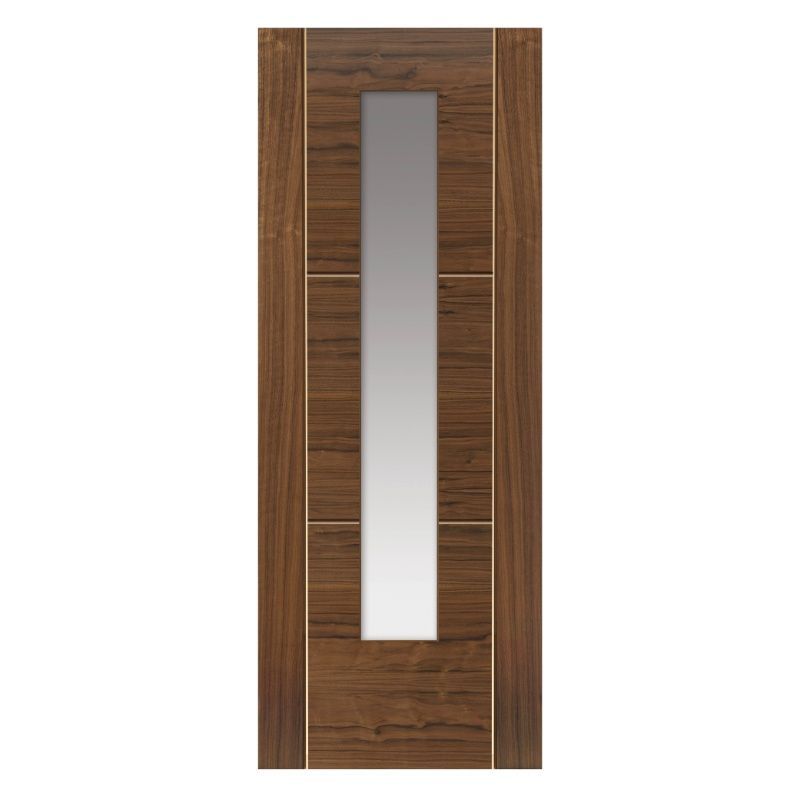 JB Kind Walnut  Walnut Glazed Pre-Finished Internal Door 1981 X 762 X 35mm