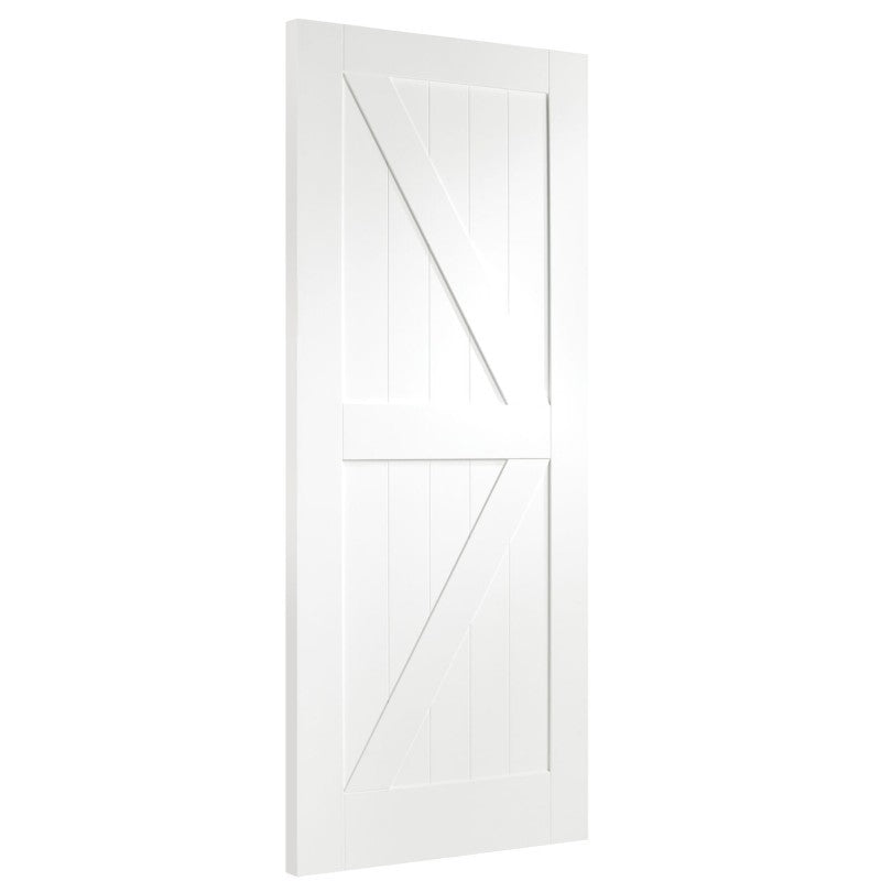 XL Joinery White Primed Cottage with Clear Glass Internal Door - 1981 x 838 x 35mm (33")