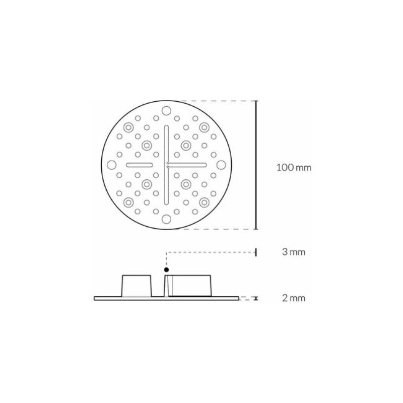 Castle Composites Decking / Paving DDP Rubber Support - 2mm 