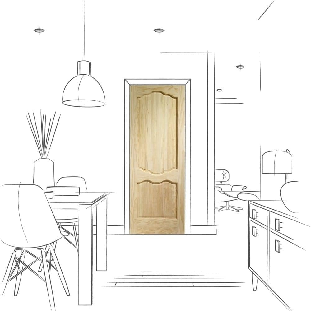 Image for XL Joinery Louis Internal Clear Pine Door