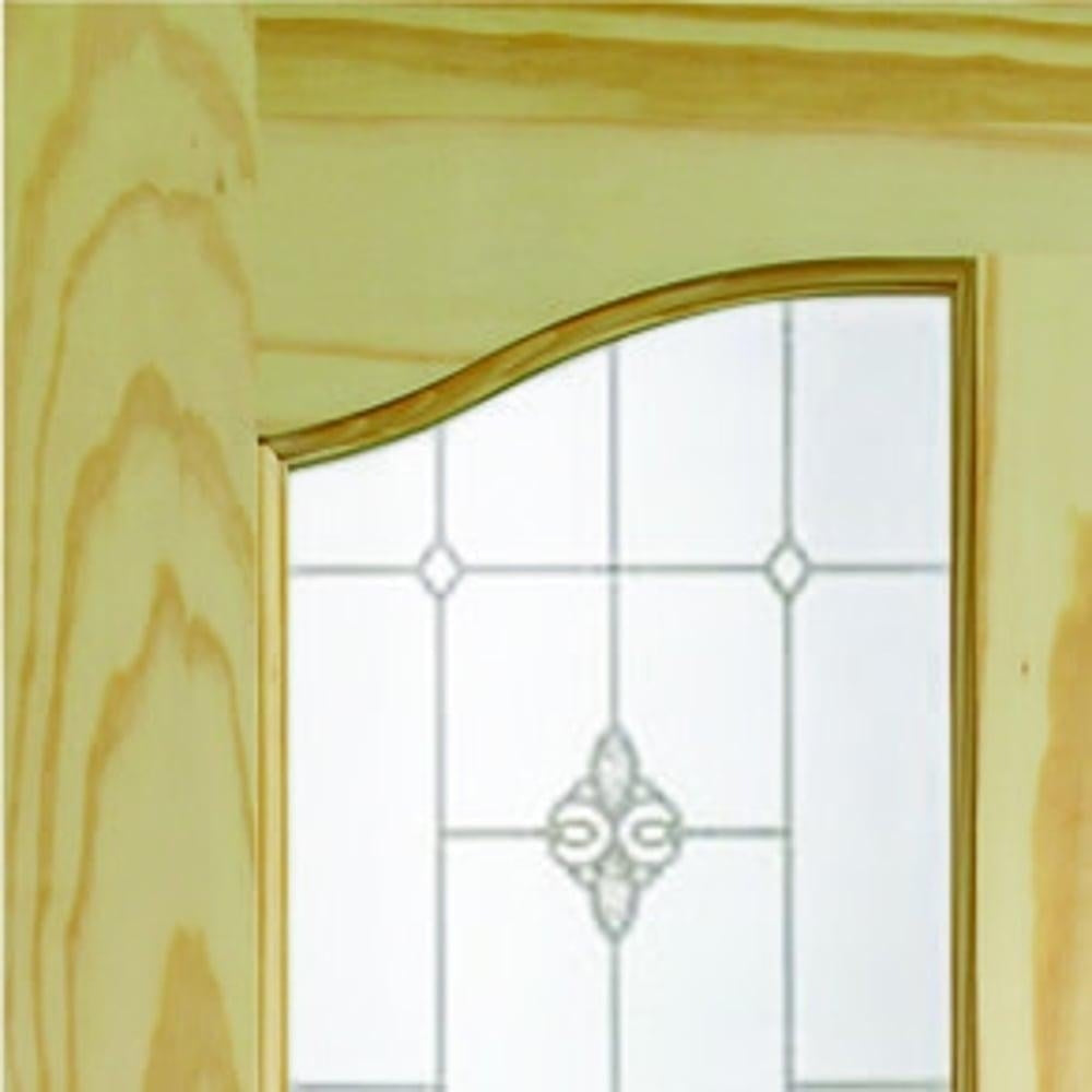 Image for XL Joinery Rio Internal Clear Pine Door with Crystal Rose Glass