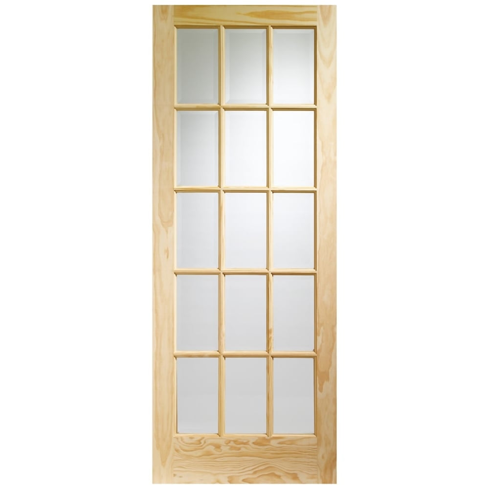 Image for XL Joinery SA77 Internal Clear Pine Door with Clear Glass