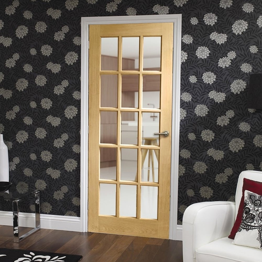 Image for XL Joinery SA77 Internal Clear Pine Door with Clear Glass