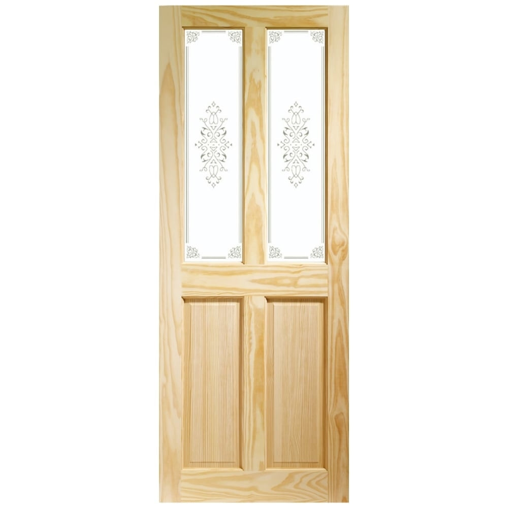 Image for XL Joinery Victorian 4 Panel Internal Clear Pine Door with Campion Glass