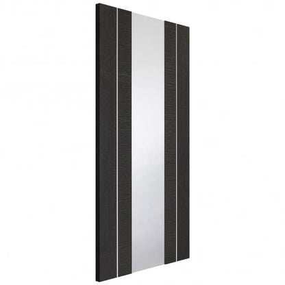 Image for XL Joinery Forli Pre-Finished Dark Grey Door with Clear Glass