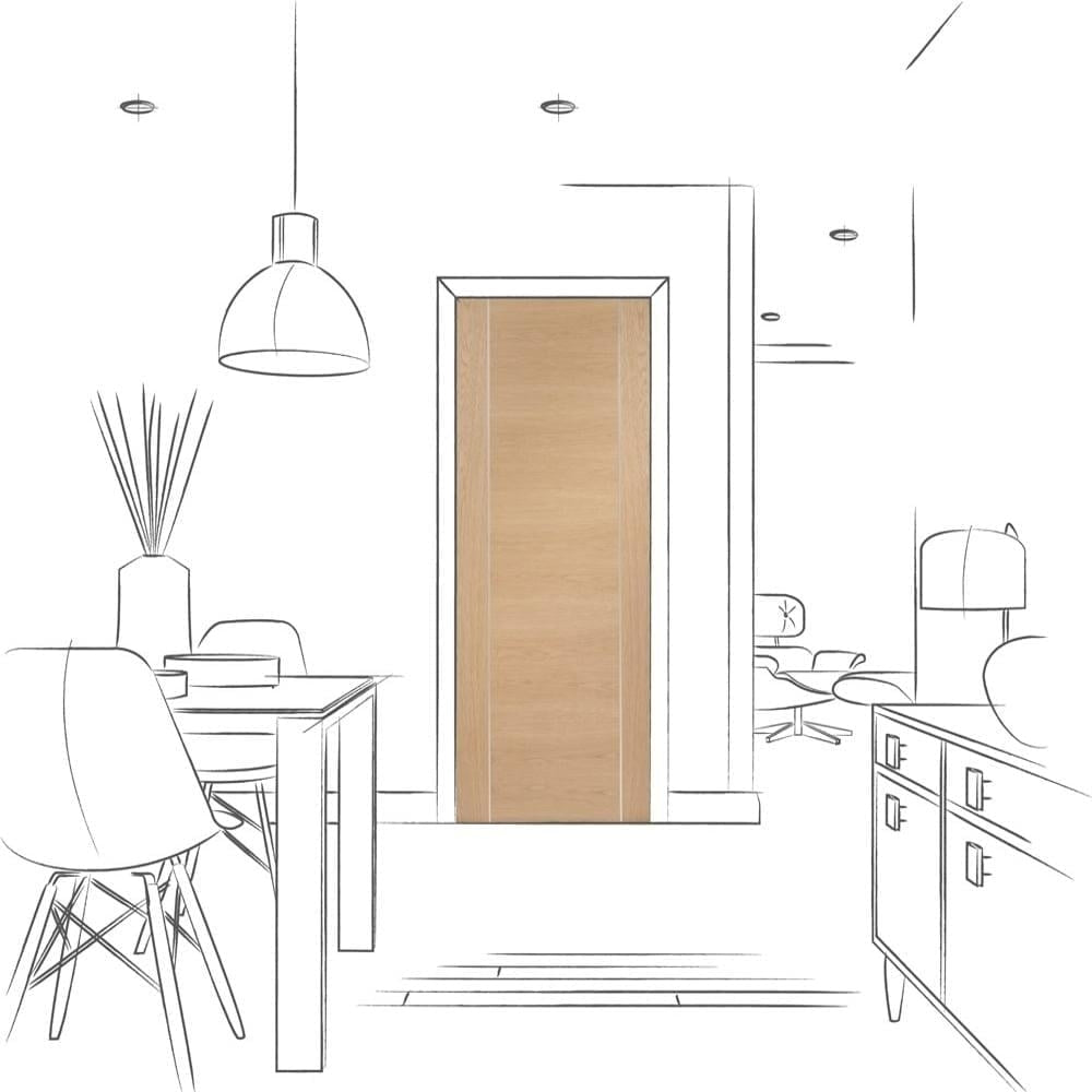 Image for XL Joinery Forli Pre-Finished Internal Oak Door