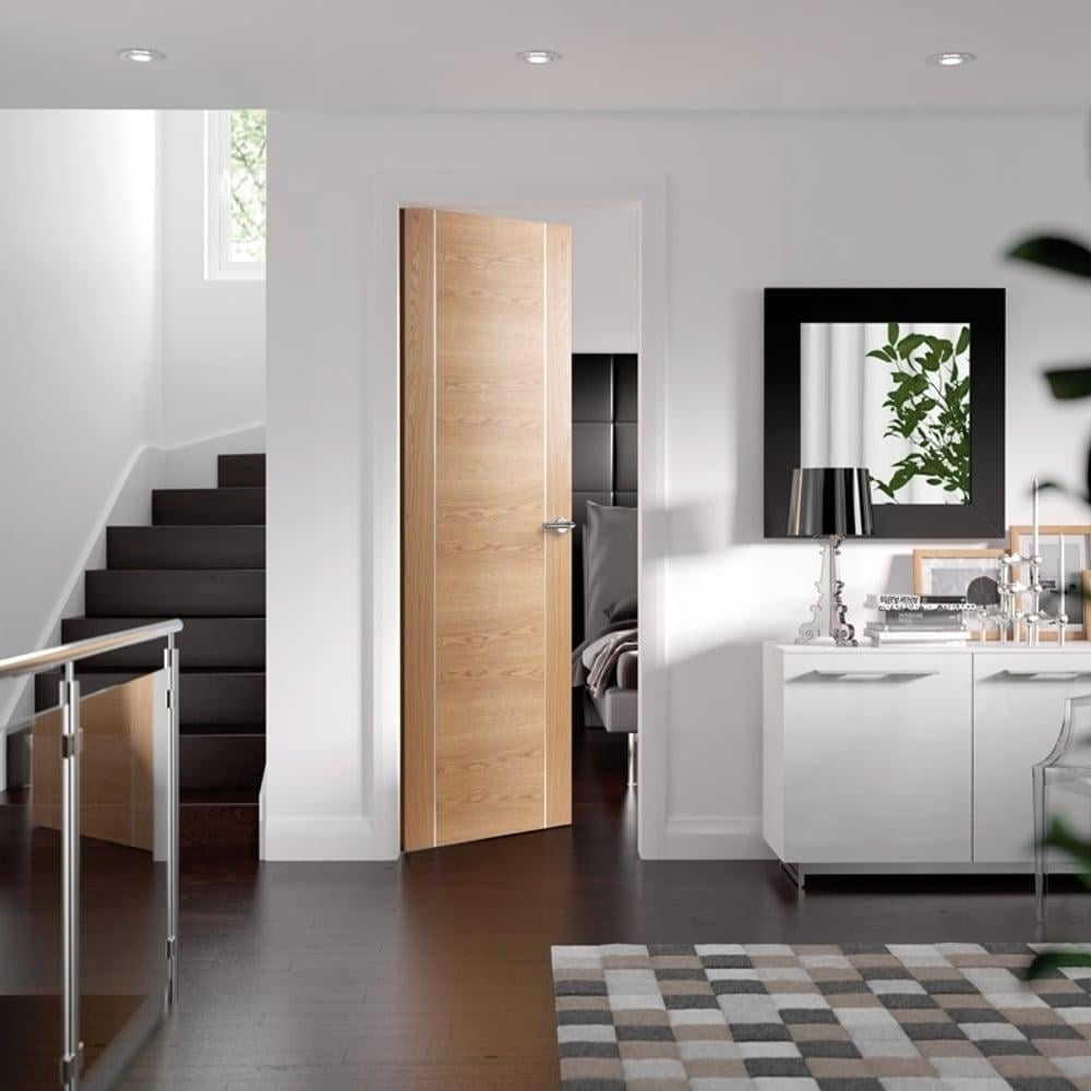 Image for XL Joinery Forli Pre-Finished Internal Oak Fire Door