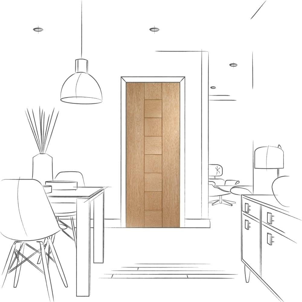 Image for XL Joinery Messina Pre-Finished Internal Oak Door